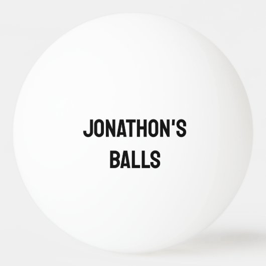 Personalisiert Name Monogram Funny Tischtennisball (Vorderseite)