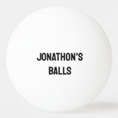 Personalisiert Name Monogram Funny Tischtennisball (Rückseite)
