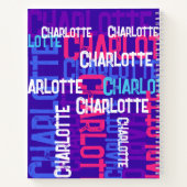 Personalisiert Name Monogram Grunge Notizblock (Rückseite)