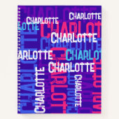 Personalisiert Name Monogram Grunge Notizblock (Vorderseite)