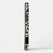 Personalisiert Name Monogram Leopard iPhone 12 Fal Case-Mate iPhone Hülle (Rückseite / Rechts)
