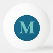 Personalisiert Name Monogram Pong Ball Tischtennisball (Rückseite)