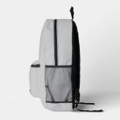 Personalisiert Name Monogram Silver Background Bedruckter Rucksack (Rechts)