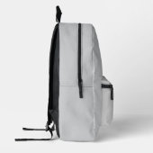 Personalisiert Name Monogram Silver Background Bedruckter Rucksack (Links)