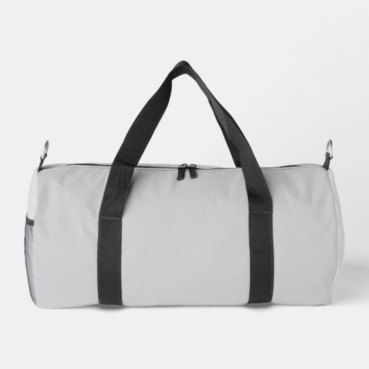 Personalisiert Name Monogram Silver Background Duffle Bag (Rückseite)