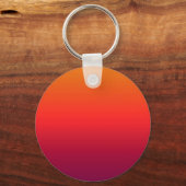 Personalisiert Name Morning Glory Ombre Gradient Schlüsselanhänger (Rückseite)