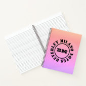 Personalisiert Name Multicolor-Notebook Notizblock (Innenseite)