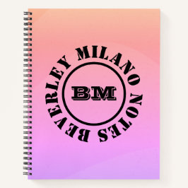 Personalisiert Name Multicolor-Notebook Notizblock