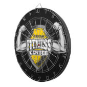 Personalisiert NAME Muskel-Fitness-Trainingsgerät Dartscheibe (Vorderseite rechts)