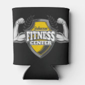 Personalisiert NAME Muskel-Fitness-Trainingsgerät Dosenkühler (Rückseite)