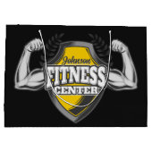 Personalisiert NAME Muskel-Fitness-Trainingsgerät Große Geschenktüte (Rückseite)