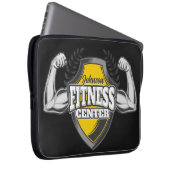 Personalisiert NAME Muskel-Fitness-Trainingsgerät Laptopschutzhülle (Vorne Rechts)