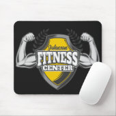 Personalisiert NAME Muskel-Fitness-Trainingsgerät Mousepad (Mit Mouse)