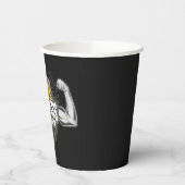 Personalisiert NAME Muskel-Fitness-Trainingsgerät Pappbecher (Links)