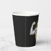 Personalisiert NAME Muskel-Fitness-Trainingsgerät Pappbecher (Rechts)