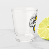 Personalisiert NAME Muskel-Fitness-Trainingsgerät Schnapsglas (Links)