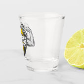 Personalisiert NAME Muskel-Fitness-Trainingsgerät Schnapsglas (Rechts)