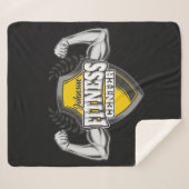 Personalisiert NAME Muskel-Fitness-Trainingsgerät Sherpadecke (Vorderseite (Horizontal))