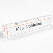 Personalisiert Name Notebook-Lehrer Namensplakette