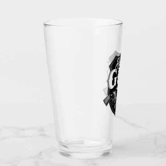 Personalisiert NAME Old Revolvers Gun Shop Feuerwa Glas (Rechts)