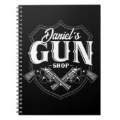 Personalisiert NAME Old Revolvers Gun Shop Feuerwa Notizblock (Vorderseite)