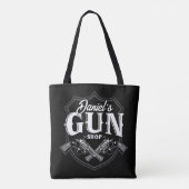 Personalisiert NAME Old Revolvers Gun Shop Feuerwa Tasche (Rückseite)