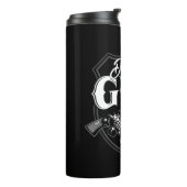 Personalisiert NAME Old Revolvers Gun Shop Feuerwa Thermosbecher (Nach links gedreht)