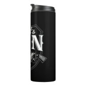 Personalisiert NAME Old Revolvers Gun Shop Feuerwa Thermosbecher (Nach rechts gedreht)