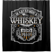 Personalisiert NAME Old West Whiskey Brauerei Bar Duschvorhang (Vorderseite)