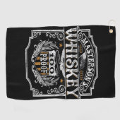 Personalisiert NAME Old West Whiskey Brauerei Bar Golfhandtuch (Horizontal)