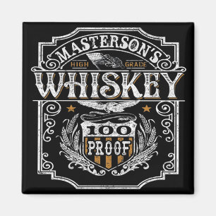 Personalisiert NAME Old West Whiskey Brauerei Bar Magnet