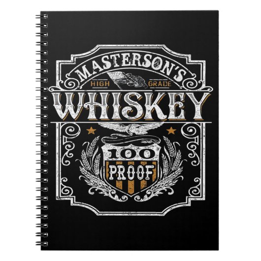 Personalisiert NAME Old West Whiskey Brauerei Bar Notizblock (Vorderseite)