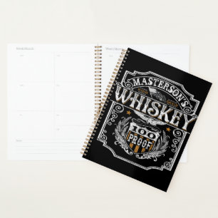 Personalisiert NAME Old West Whiskey Brauerei Bar Planer