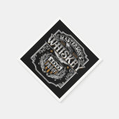Personalisiert NAME Old West Whiskey Brauerei Bar Serviette (Ecke)