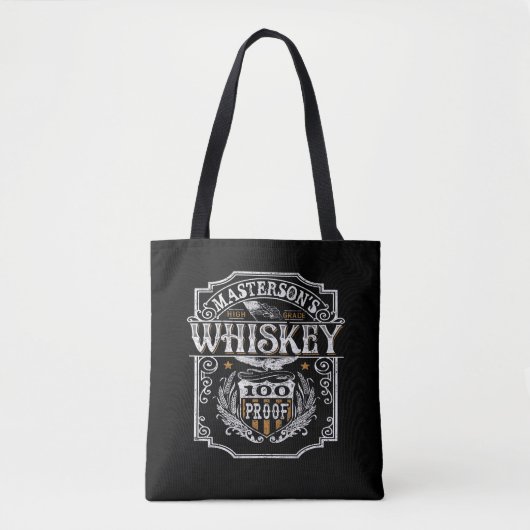 Personalisiert NAME Old West Whiskey Brauerei Bar Tasche (Vorderseite)