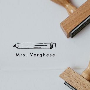 Personalisiert Name Pencil Gummistempel