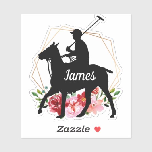 Personalisiert Name Pferd Silhouette Reitschia Sti Aufkleber (Blatt)