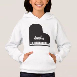 Personalisiert Name Pianist Piano Keys Hoodie