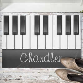 Personalisiert NAME Pianist Piano Keys Music Teach Fußmatte