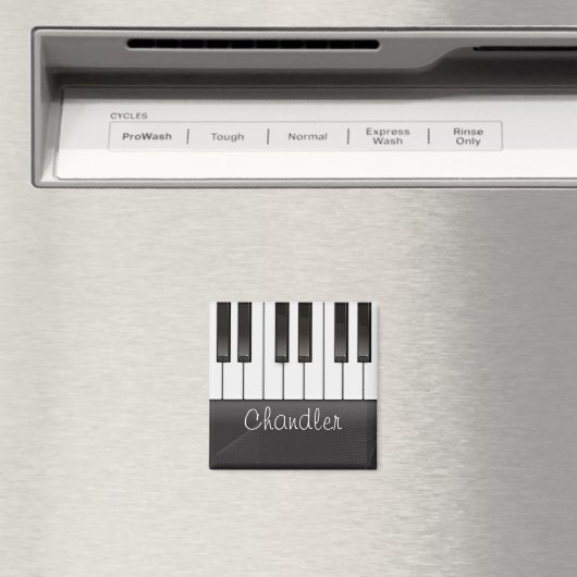 Personalisiert NAME Pianist Piano Keys Music Teach Magnet (In Situ (Geschirrspüler))