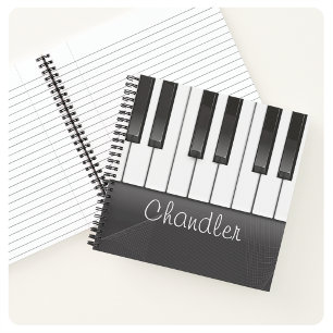 Personalisiert NAME Pianist Piano Keys Music Teach Notizblock
