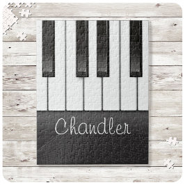 Personalisiert NAME Pianist Piano Keys Music Teach Puzzle