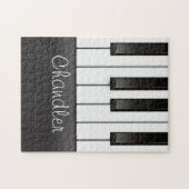 Personalisiert NAME Pianist Piano Keys Music Teach Puzzle (Horizontal)