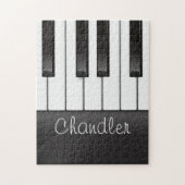 Personalisiert NAME Pianist Piano Keys Music Teach Puzzle (Vertikal)