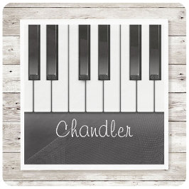 Personalisiert NAME Pianist Piano Keys Music Teach Serviette