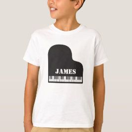 Personalisiert Name Pianist Piano Keys T-Shirt