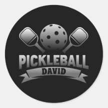 Personalisiert Name Pickleball-Aufkleber