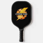 Personalisiert Name Pickleball Player Monogram Schläger (Rückseite)