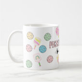Personalisiert Name Pickleballer Pickleball-Paddel Kaffeetasse (Links)