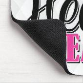 Personalisiert NAME Pink Kleiner Herzschlag Mousepad (Ecke)